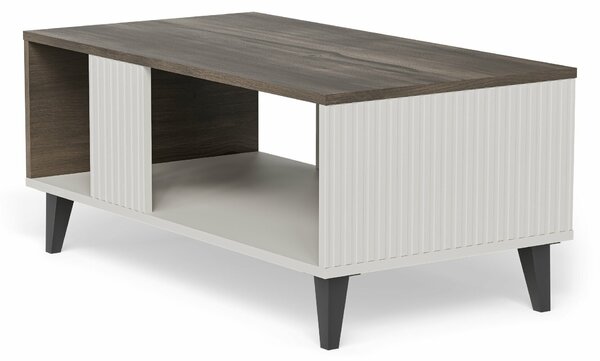 Măsuță de cafea Luelia 118, Cașmir, Nuc, MDF, PAL laminat, 40x50x92cm, 15 kg