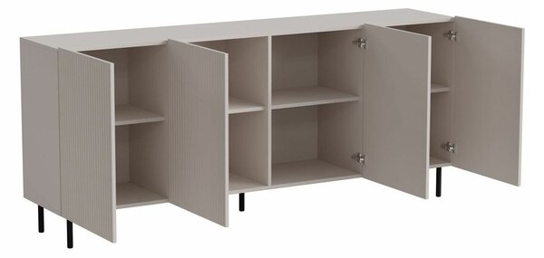 Bufet Livsonu 101, Cașmir, MDF, PAL laminat, 84x180x40cm, 66 kg