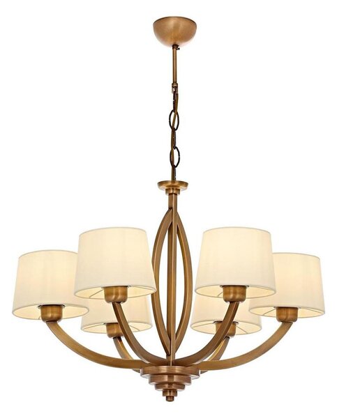 Candelabru pe lanț LAHORE 6xE27/40W/230V bronz