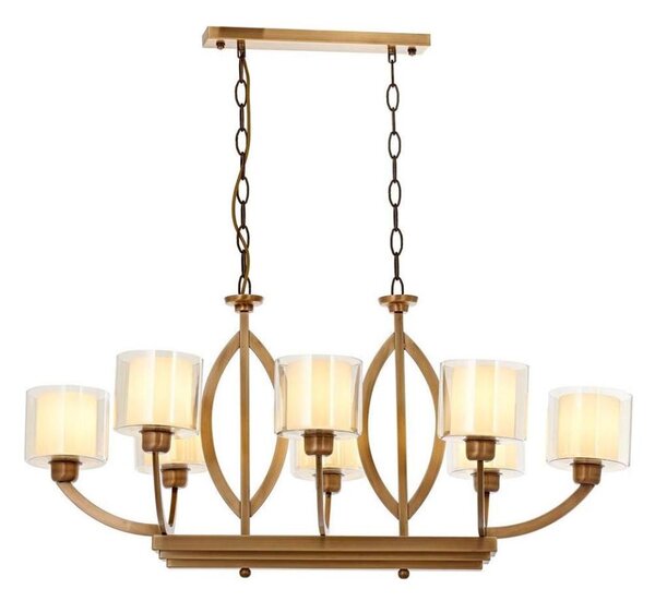 Lustru cu lanț LAHORE 8xE27/40W/230V bronz