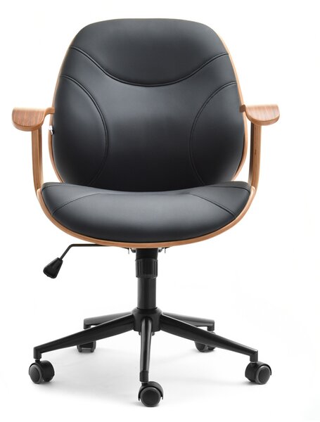 Scaun Raynold (nuc închis + negru). Promo -13%. 1109967