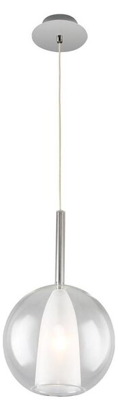 Pendul cu cablu MUSCAT 1xE14/40W/230V, sticlă transparentă