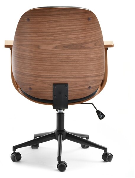 Scaun Raynold (nuc închis + negru). Promo -13%. 1109967