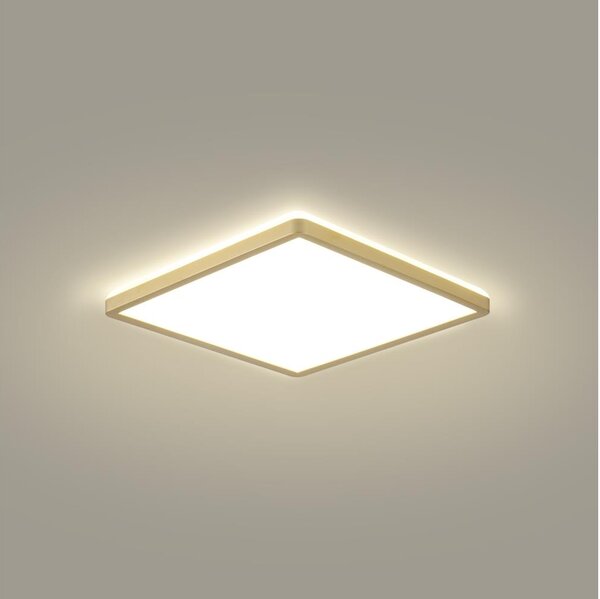 Brilagi - Corp de iluminat LED pentru baie ULTRA SLIM LED/18W/230V 30x30 cm auriu IP54