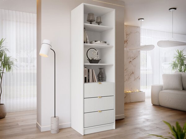 Raft Comfivo Papilio, Alb, PAL laminat, MDF, 180x60x40cm, 42 kg