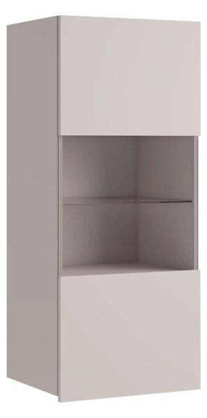Dulap de perete Remus I, Cașmir, Sticlă călită, PAL laminat, 117x45x32cm, 20 kg