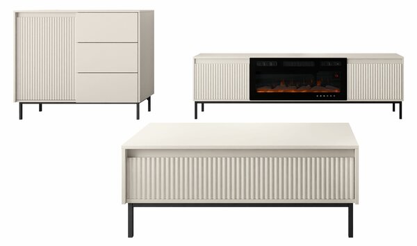 Set de living Comfivo Delruva IV, Cașmir, PAL laminat, MDF