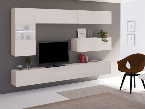 Set de living Remus IV, Cașmir, Sticlă călită, PAL laminat, 106 kg