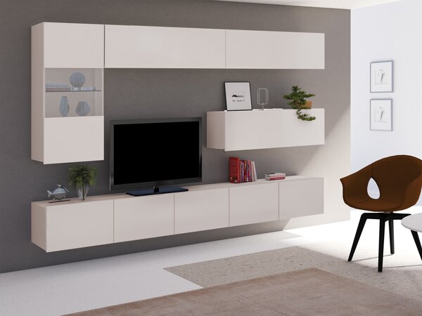 Set de living Remus IV, Cașmir, Sticlă călită, PAL laminat, 106 kg