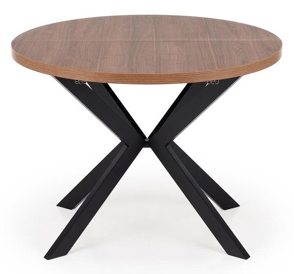 Masă Houston 1495, Nuc, Negru, 76cm, 79 kg