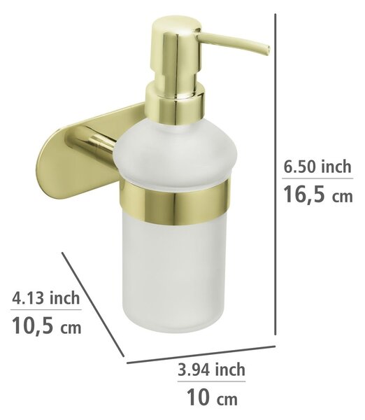 Dozator de săpun lichid auriu autoadeziv din oțel inoxidabil 0.2 l Orea Gold – Wenko