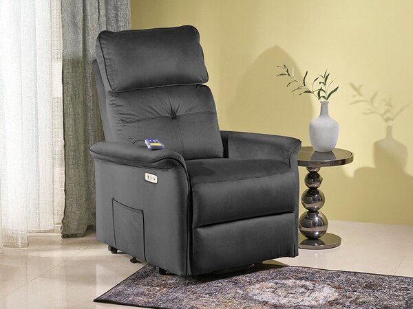Fotoliu recliner Houston 1979, Negru, Tapiterie, 82x80x90cm, 46.6 kg
