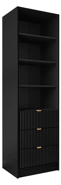 Raft Comfivo Papilio, Negru, PAL laminat, MDF, 180x60x40cm, 42 kg