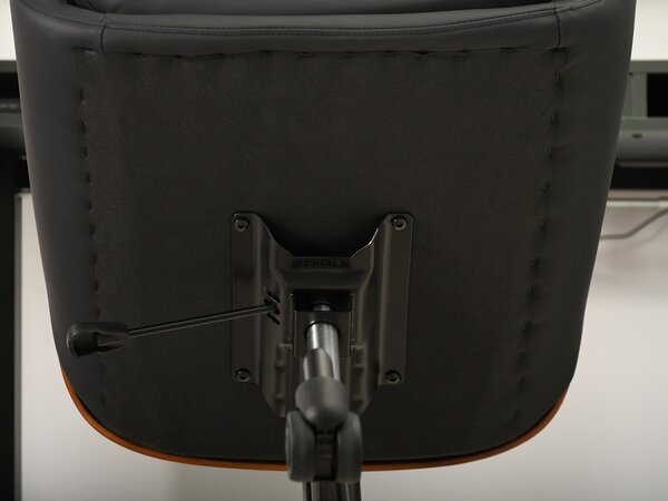 Scaun Lola (nuc închis + negru). Promo -13%. 1110516