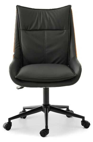 Scaun Lola (nuc închis + negru). Promo -13%. 1110516