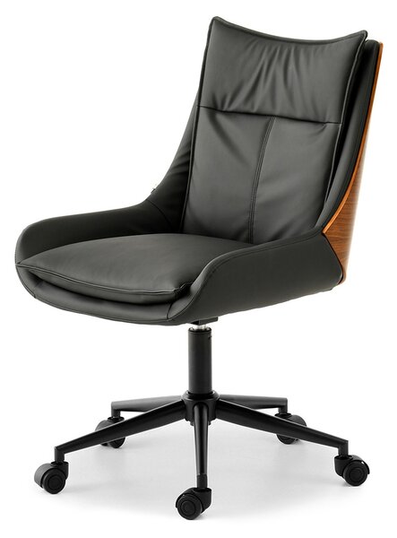 Scaun Lola (nuc închis + negru). Promo -13%. 1110516