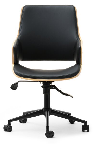 Scaun Oscaro (stejar negru + negru). Promo -13%. 1110528