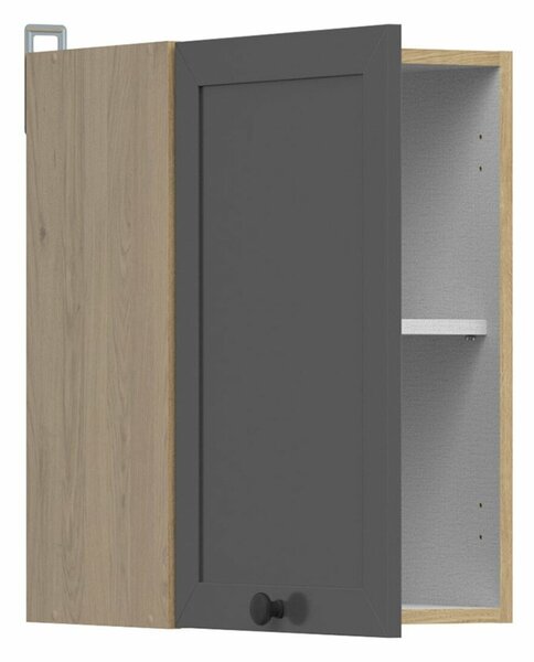 Dulap de perete modular Classic Grey Oak 111, PAL laminat, 57x40x31cm, 9.5 kg