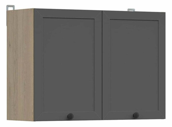 Dulap de perete modular Classic Grey Oak 110, PAL laminat, 57x80x31cm, 16.7 kg