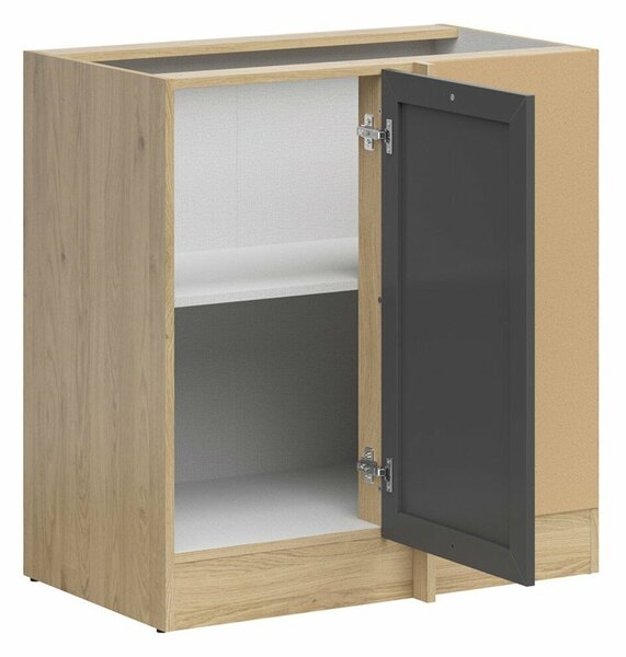Dulap de colț modular Classic Grey Oak 115, 83x79x45cm, 23.8 kg