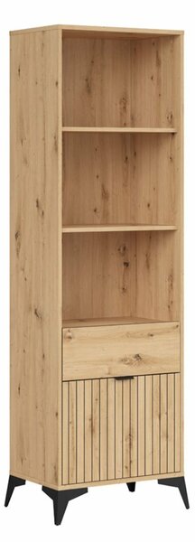 Raft Ludale 106, Stejar artizan, PAL laminat, 197x60x41cm, 40.3 kg