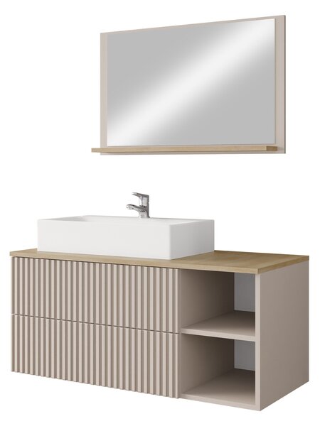 Set baie Nauta, Cașmir, Stejar, MDF, PAL laminat