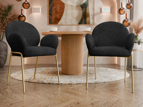 Scaun Comfivo Hilaritas XVIII, Negru, Auriu, 86x63x64cm, 19.8 kg
