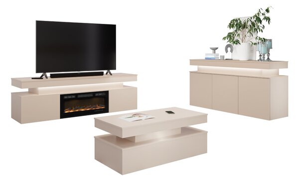 Set de living Monfero I, Cașmir, PAL laminat, MDF