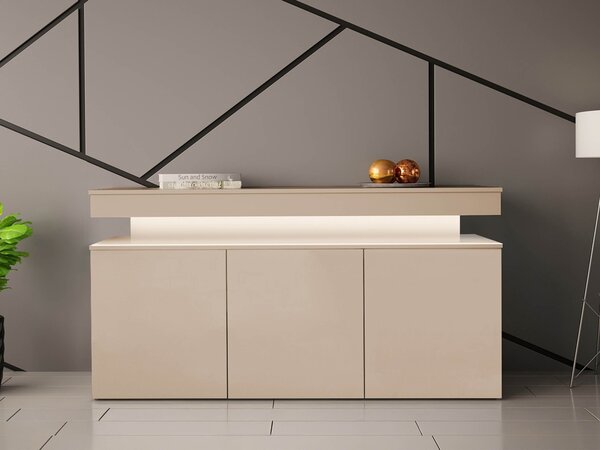 Bufet Monfero, Cașmir, PAL laminat, MDF, 83x160x39cm, 60 kg