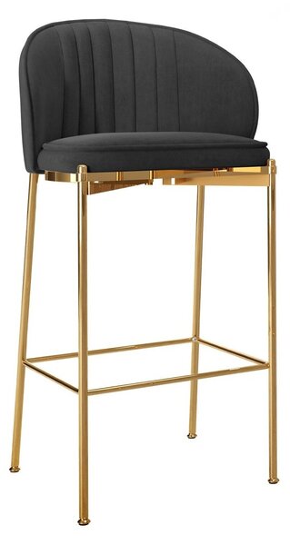 Scaun bar Comfivo Hilaritas VI, Auriu, Negru, 101x55x51cm, 15 kg