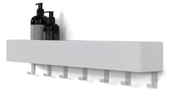 Raft pentru baie alb de montat pe perete din oțel Multi – Spinder Design