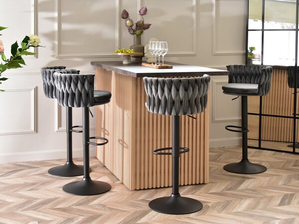 Scaun Adel (grafit + negru). Promo -15%. 1110642