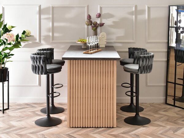Scaun Adel (grafit + negru). Promo -15%. 1110642