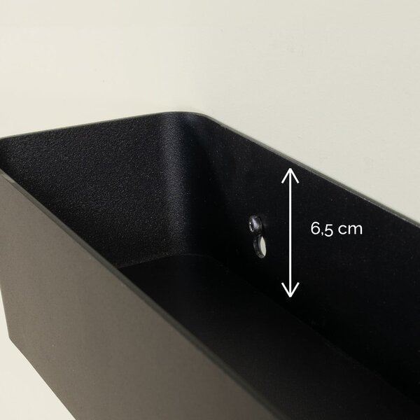 Raft pentru baie taupe de montat pe perete din oțel Multi – Spinder Design