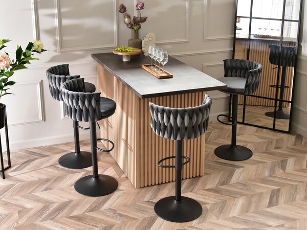 Scaun Adel (grafit + negru). Promo -15%. 1110642