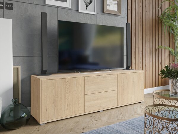 Comodă TV Comfivo Tutela, Stejar, PAL laminat, 50x141x41cm, 35 kg