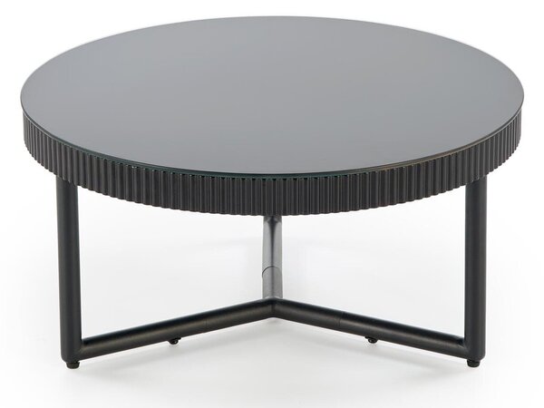 Măsuță de cafea Houston 2067, Negru, Metal, MDF, 30cm, 12.5 kg