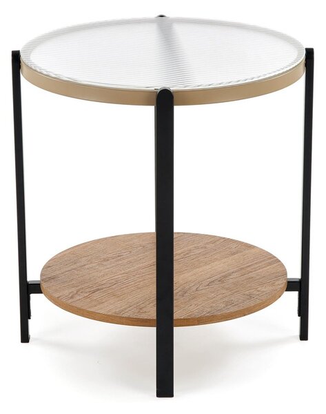 Măsuță de cafea Houston 2060, Negru, Stejar, Metal, PAL laminat, 55cm, 7.5 kg