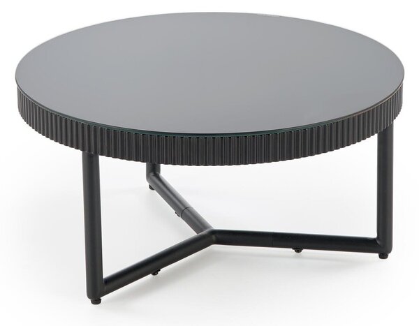 Măsuță de cafea Houston 2067, Negru, Metal, MDF, 30cm, 12.5 kg