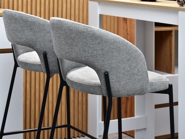 Scaun Gustav (gri + negru). Promo -14%. 1110696