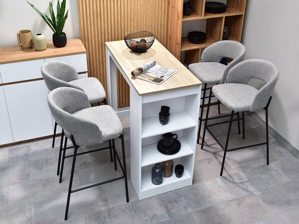 Scaun Gustav (gri + negru). Promo -14%. 1110696
