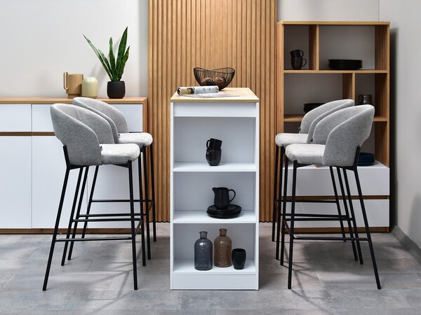 Scaun Gustav (gri + negru). Promo -14%. 1110696