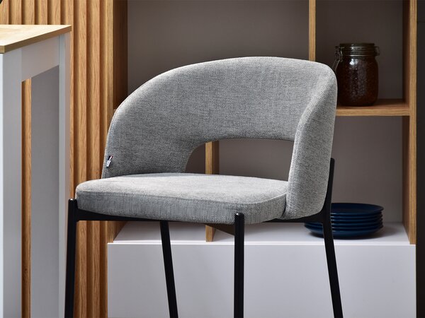 Scaun Gustav (gri + negru). Promo -14%. 1110696