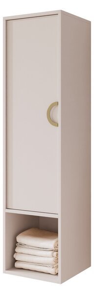 Cabinet de baie suspendat Sodalis, Auriu, Cașmir, PAL laminat, 133x35x34cm, 19 kg