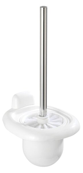 Perie de WC albă de montat pe perete din plastic Pure – Wenko