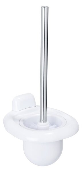 Perie de WC albă de montat pe perete din plastic Pure – Wenko