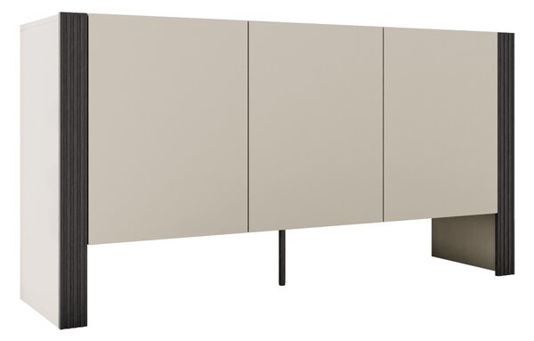 Bufet Vocio, Negru, Cașmir, PAL laminat, 79x151x41cm, 44 kg