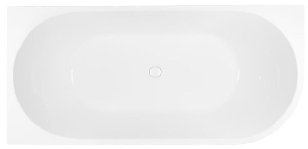 Oltens Delva cadă de colț 150x75 cm dreptunghiulară alb 11007000
