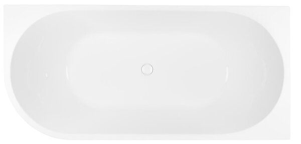Oltens Delva cadă de colț 150x75 cm dreptunghiulară alb 11006000