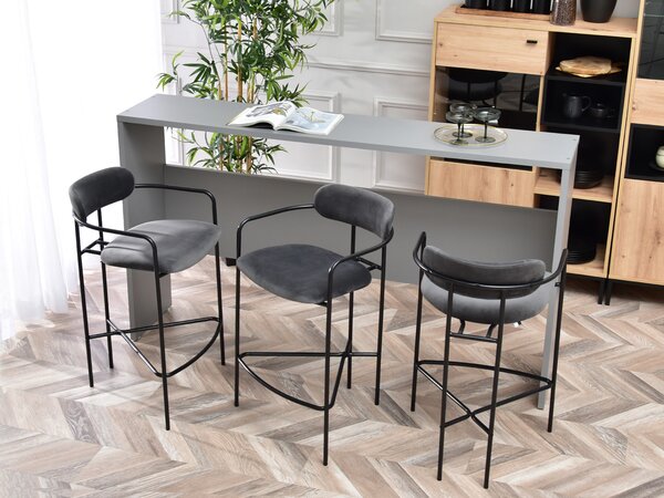 Scaun Viola (grafit + negru). Promo -15%. 1110754